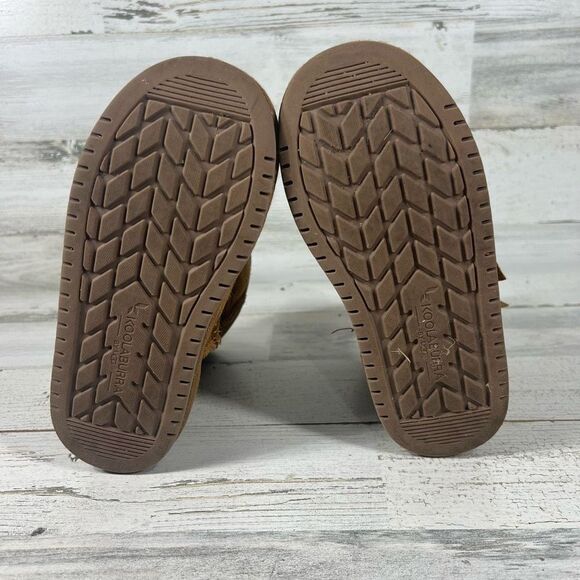 UGG Womens Koolaburra Victoria Short Soft Suede Bow Ankle Boots Brown Size 1 - Picture 7 of 8